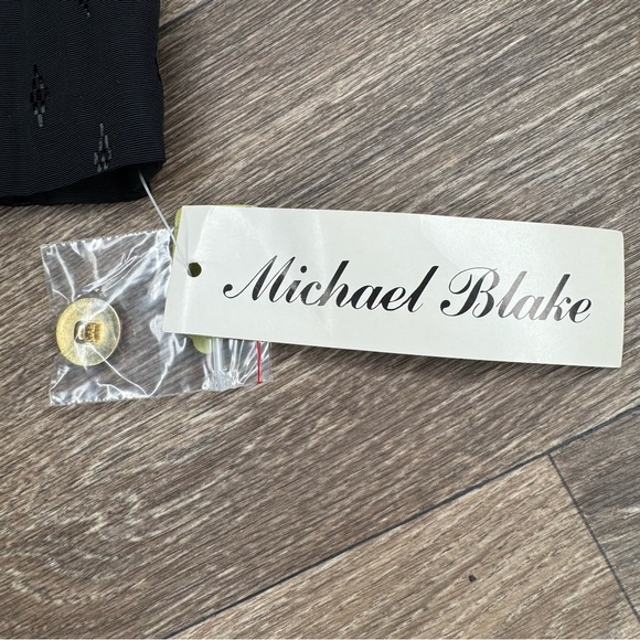 Michael Hoban Black and Gold Double-Breasted Blazer Women’s Size 10 - Picture 6 of 14